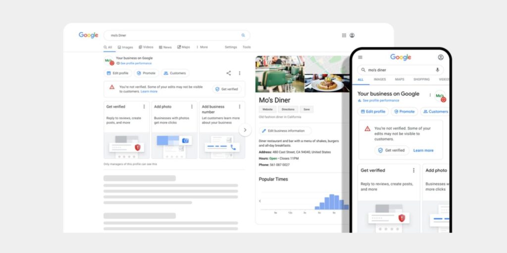 Visibility on Google